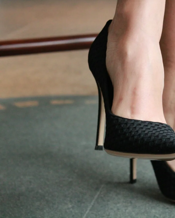 Escarpins noirs à talons aiguilles